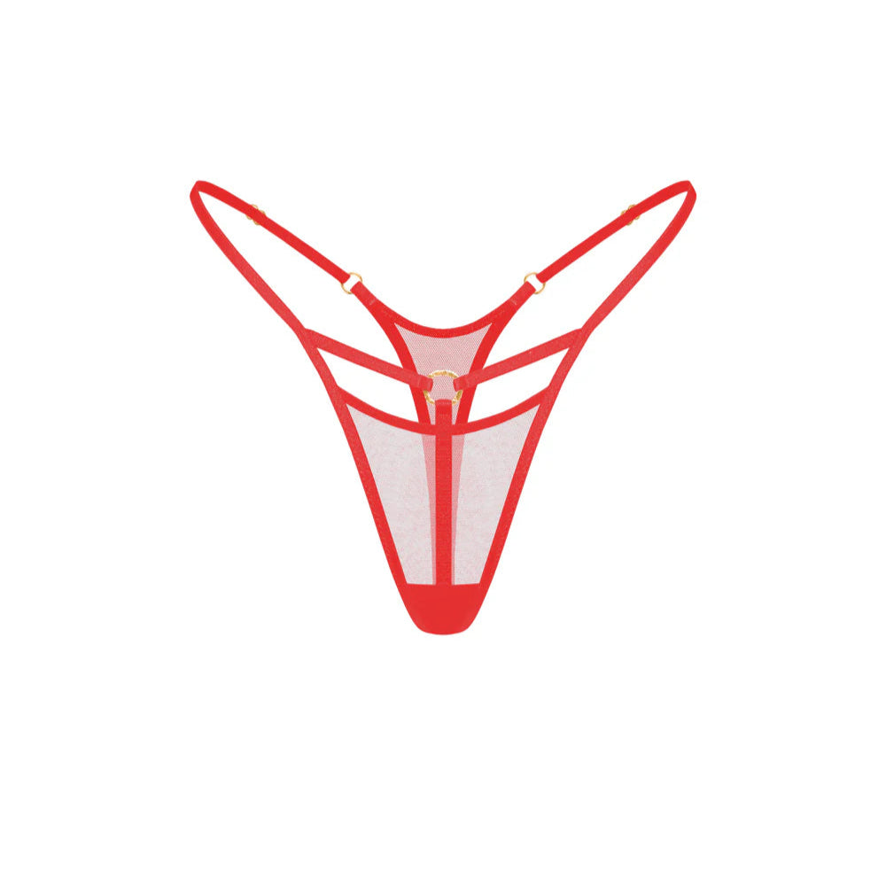 Gemma Thong - Red Mesh