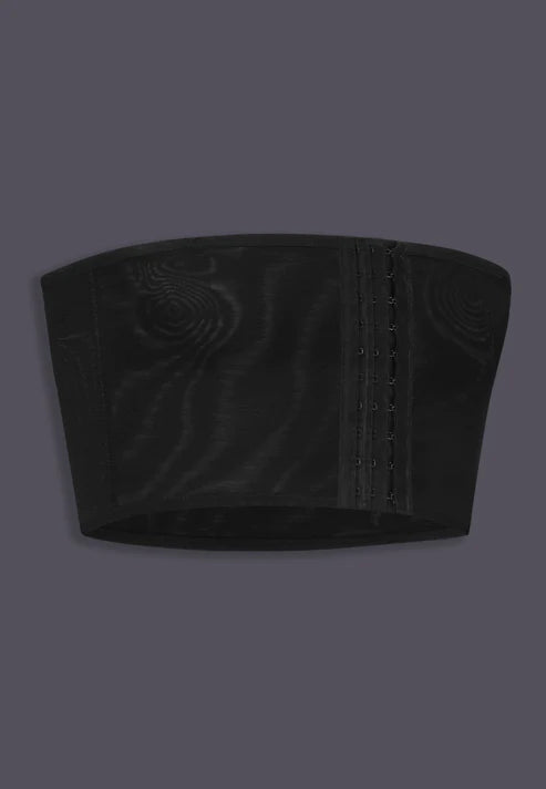 Binder Band Hook & Eye Closure - Black