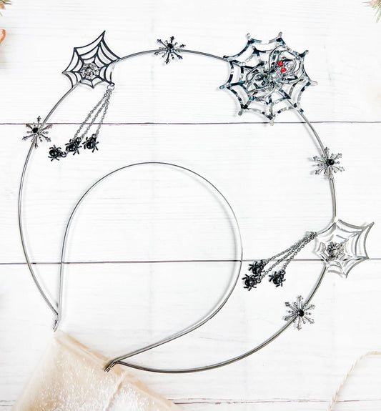 Silver Spider Halo Crown
