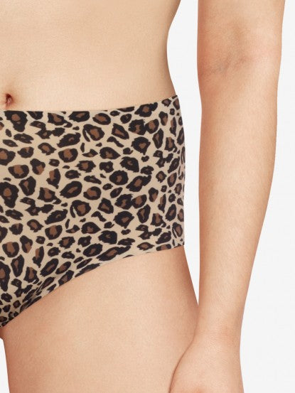 Soft Stretch High Waist Brief - Leopard