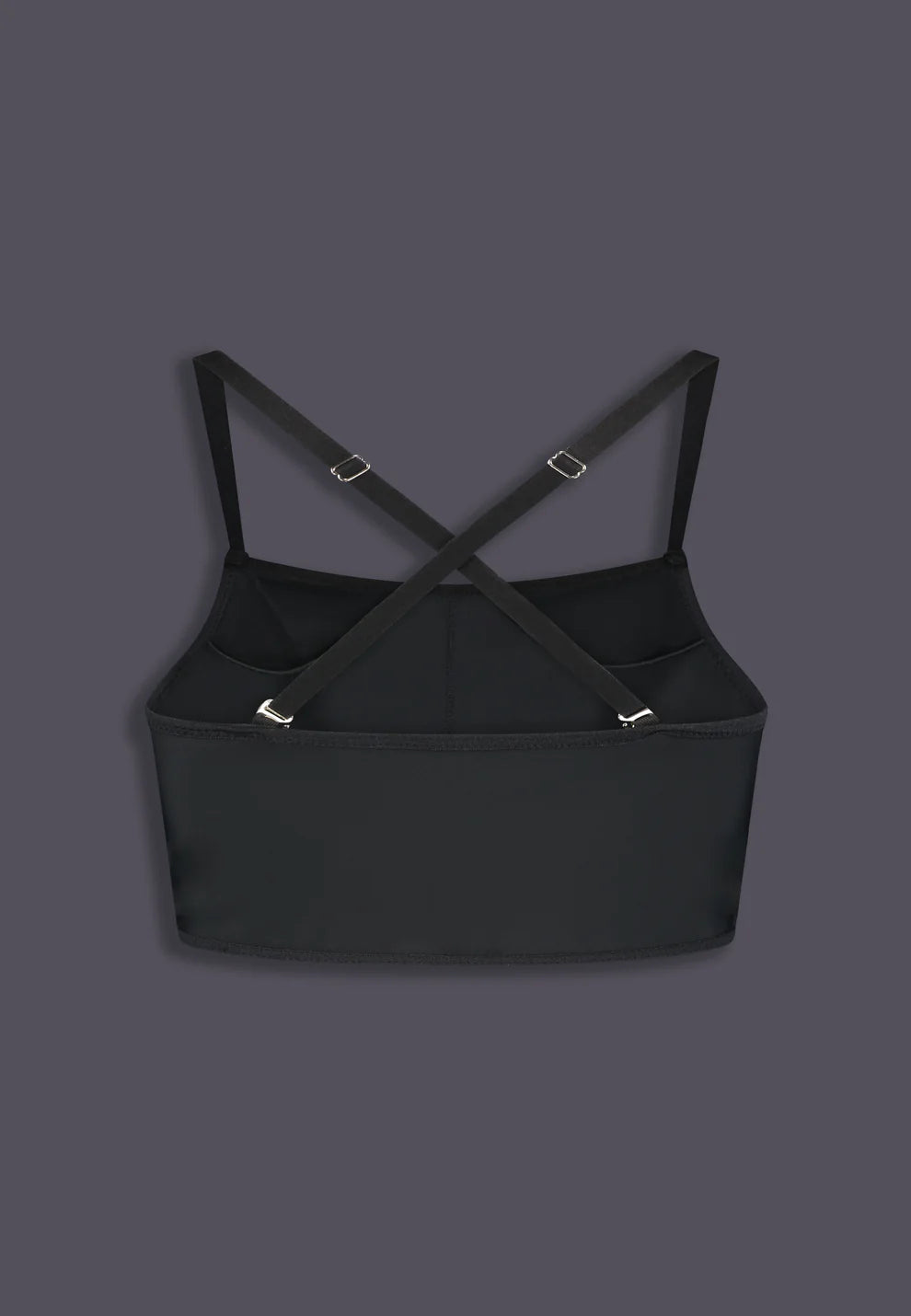 Bikini Top w/ Ruffle - Black