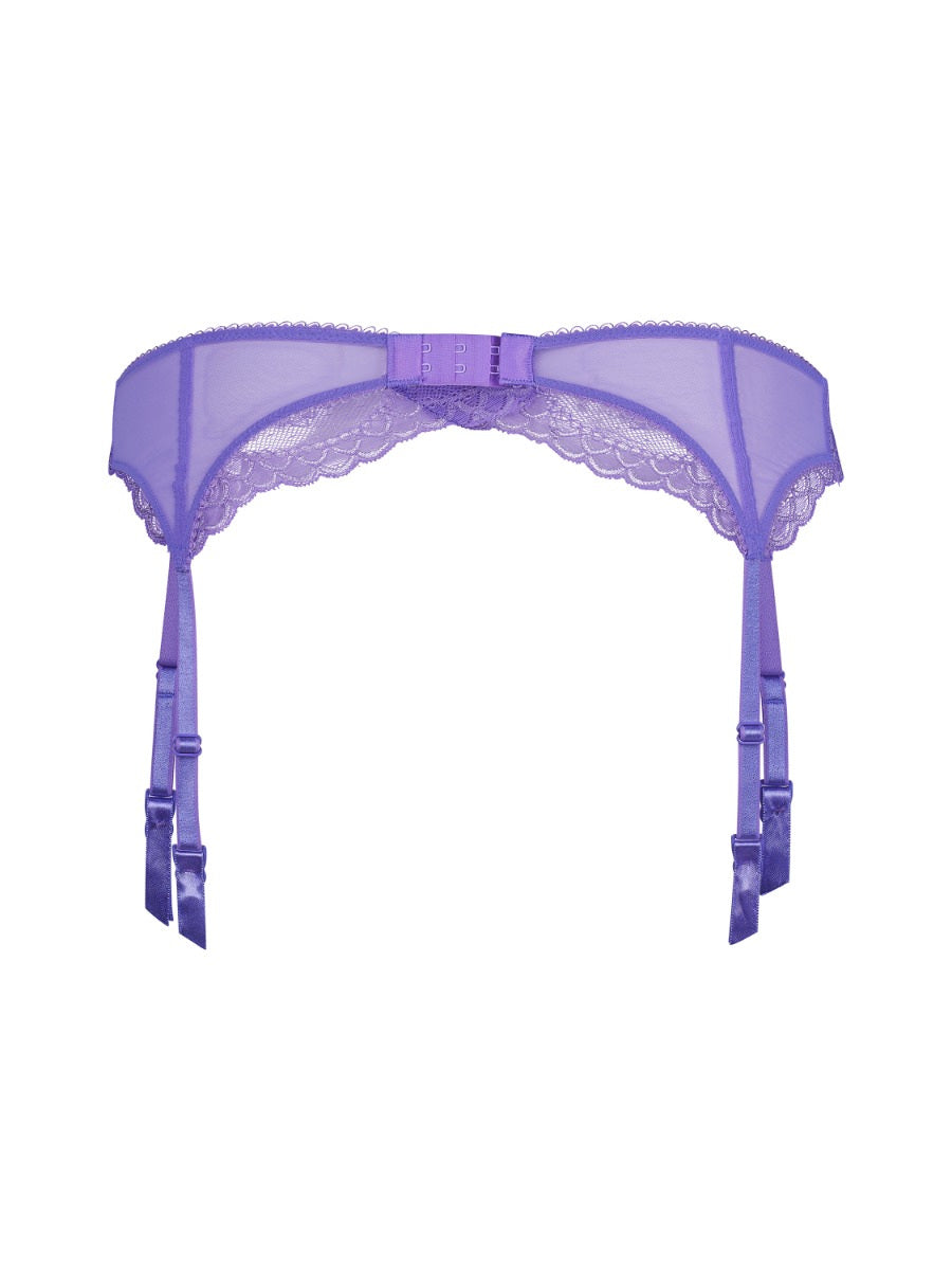 Superboost Lace Suspender - Purple Hebe