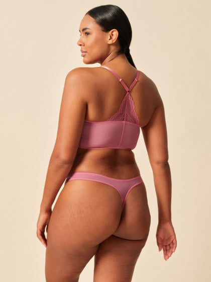 Superboost Lace Thong - Mauve Pink