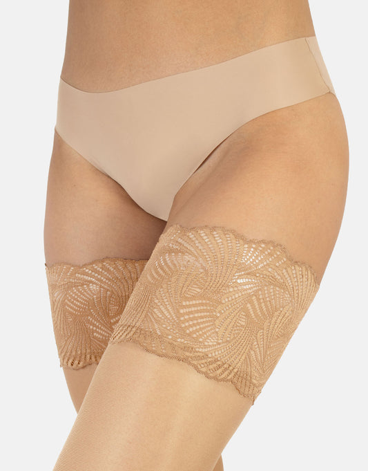 Versailles Sheer Hold Ups 20 Denier - Natural