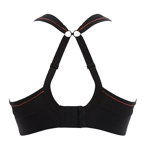 Sculptress Activate Wired Non-Padded Sports Bra - Black