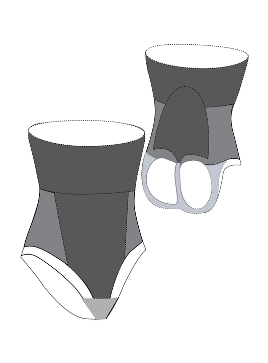 The Pinup High Waist Panty - Nude