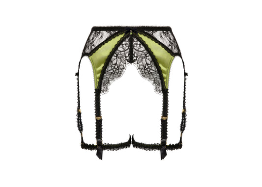 GlamCatchers Suspender - Black/Olivine