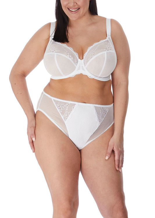 Charley Stretch Plunge Bra - White