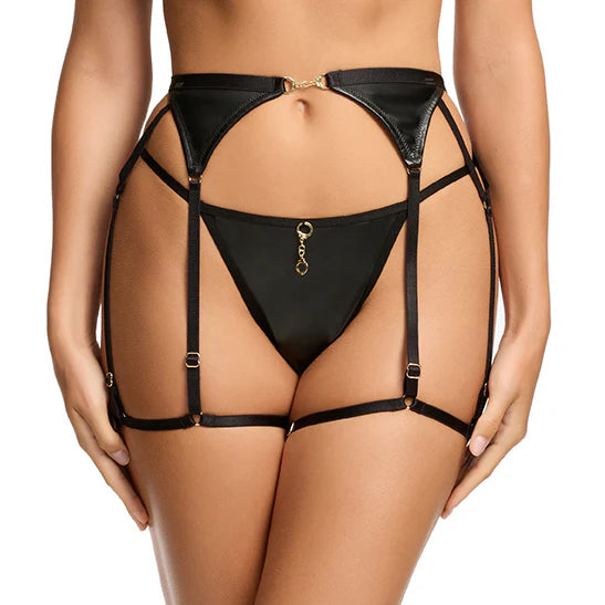 Von Follies - Beau Teese Suspender Belt - Black The Rack Shack Von Follies - Beau Teese Suspender Belt - Black The Rack Shack