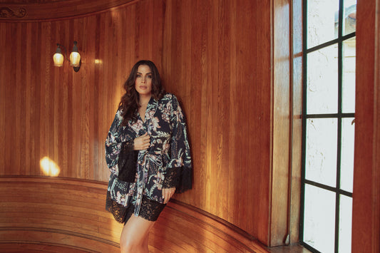 Vintage floral robe Brooklyn