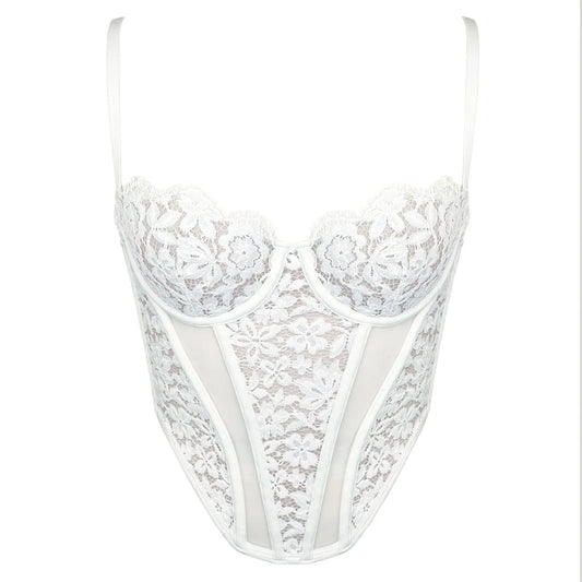 Frisson Corset - Crystal White