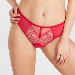 Gorsenia - Crazy Heart Red/Pink Thong