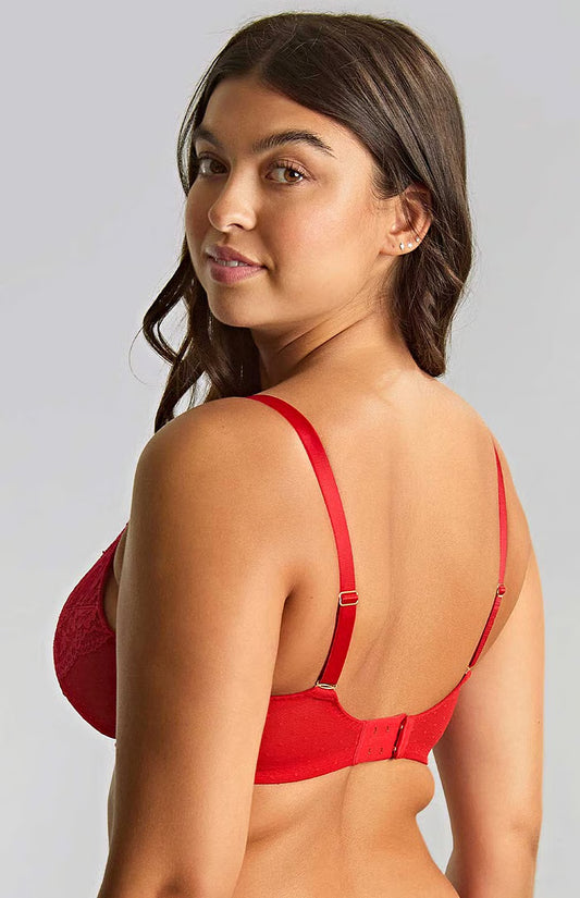 Heidi High Apex Plunge Bra - Ruby Red