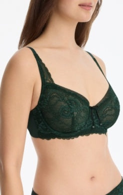 Minx Balconette Bra - Spruce Green