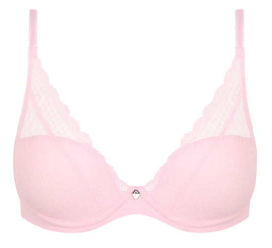 Norah Chic Plunge T-Shirt Bra - Candy Pink