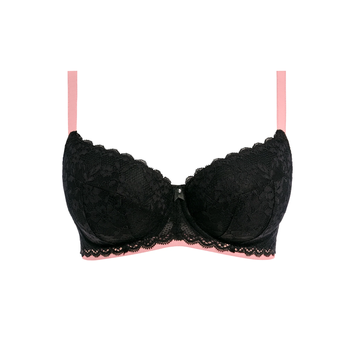 Offbeat Padded Bra - Black/Pink