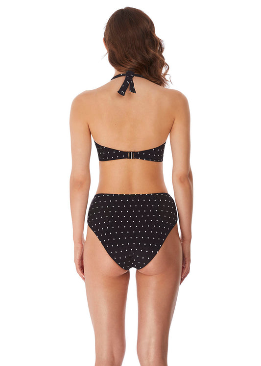 Jewel Cove Halter Bikini Top - Black