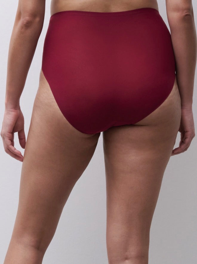 Soft Stretch High Waist Brief - Red Raspberry / Sedona (XS - XL)