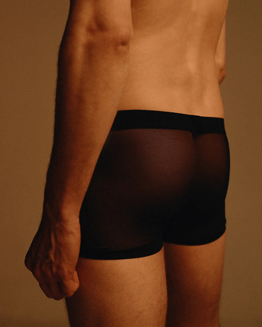 Tate - Boxer Briefs - Black Mesh