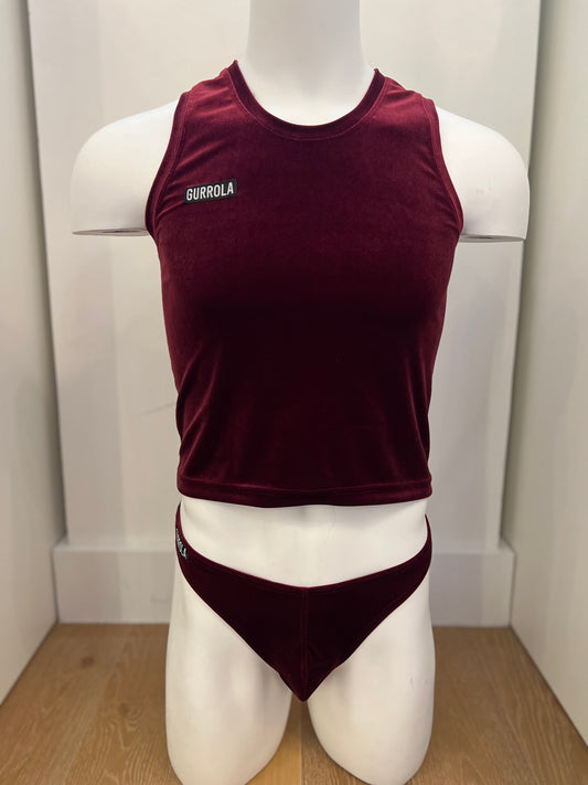 Velvet Cami - Burgundy