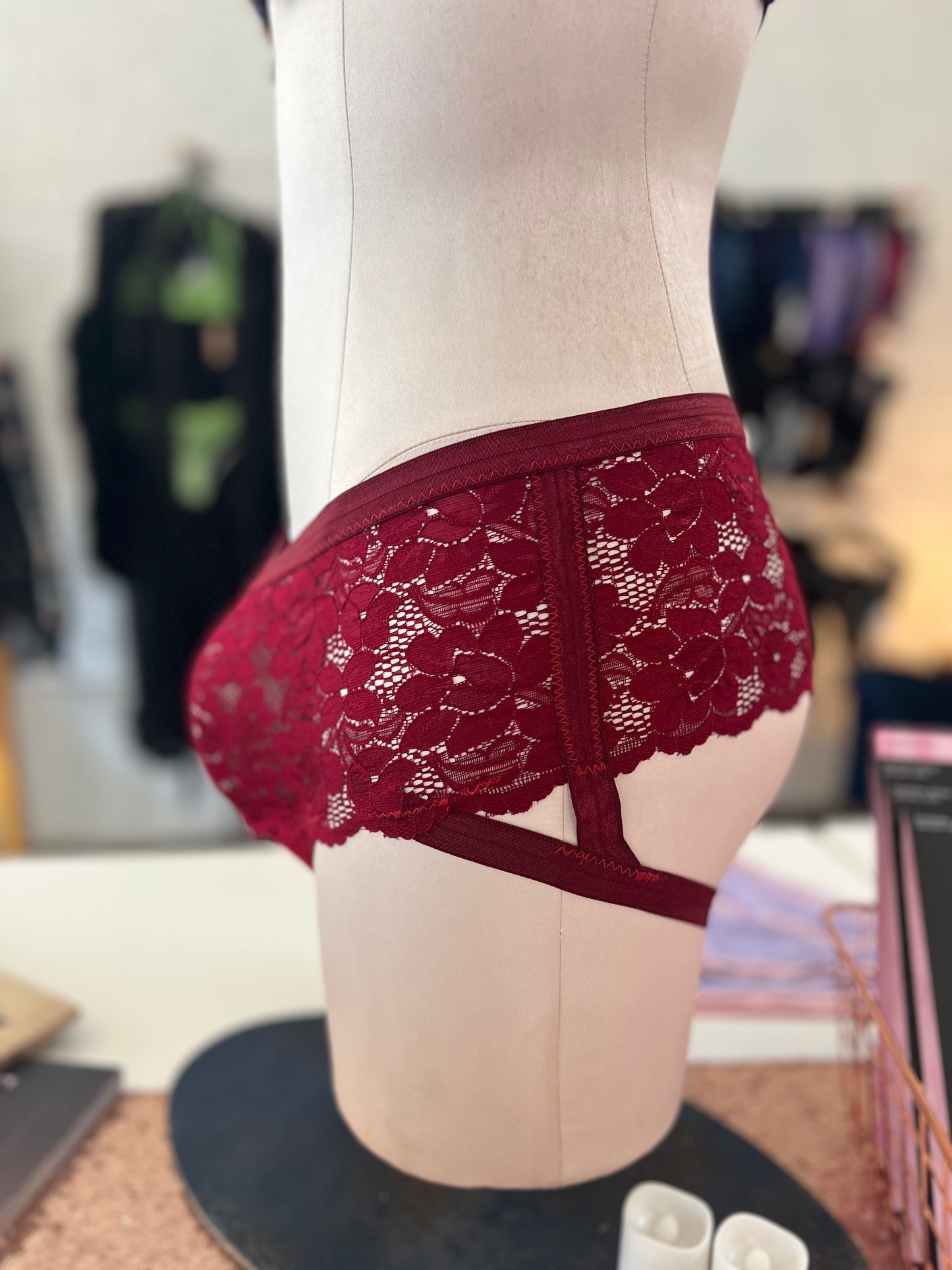 Genderfluid Bandage Boyshorts - Red Hot