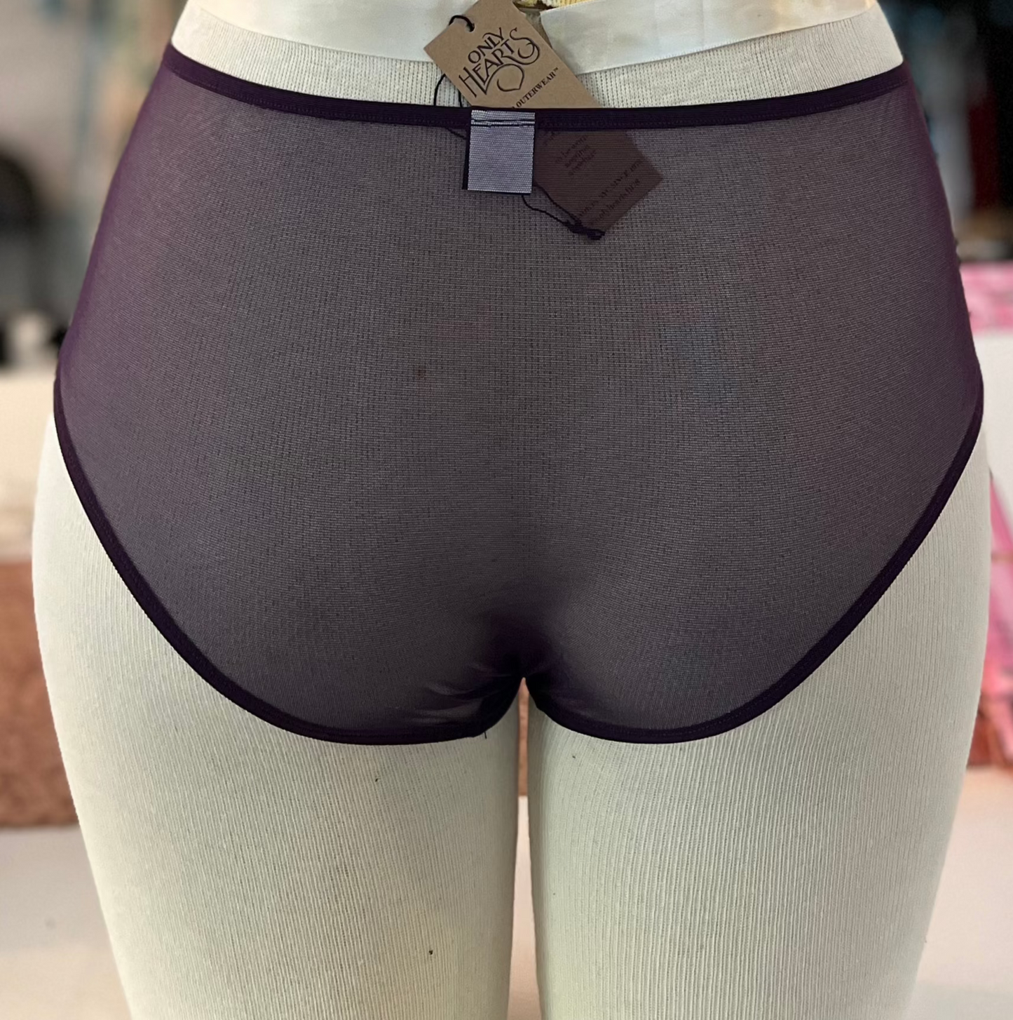 Whisper Ruched Hipster - Purple Heart