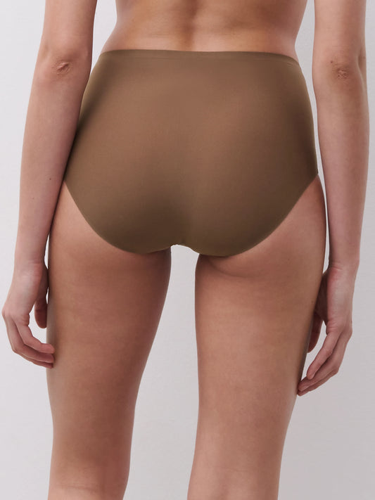 Soft Stretch High Waist Brief - Cocoa Brown