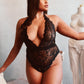Wing Lace Teddy - Black
