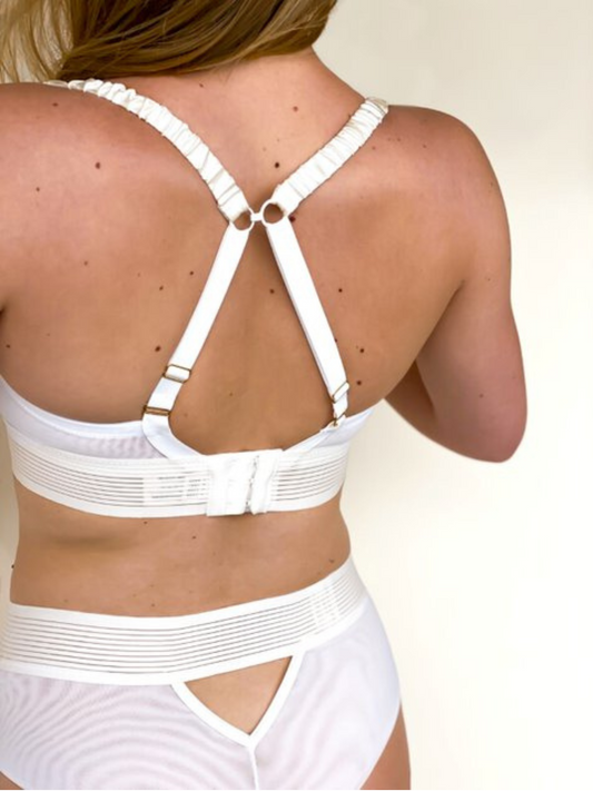 Leia Saint Longline Bra - Ivory