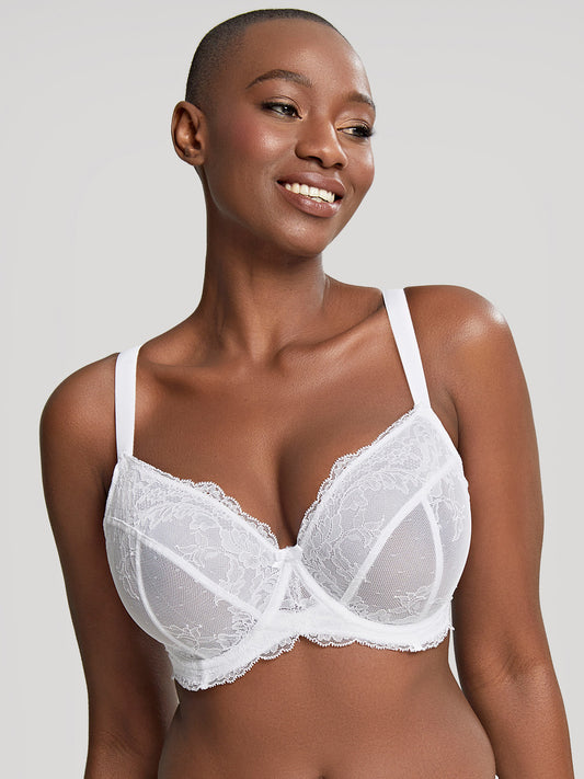 Ana Plunge Bra - White