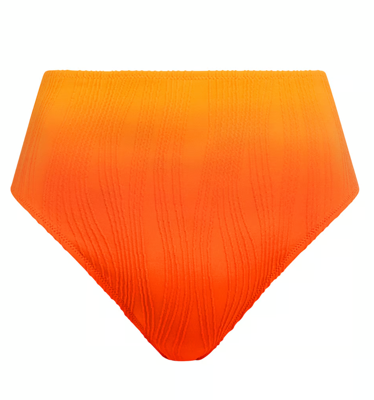 Flex-Size High Waist Swim Bottom - Sunrise Tie & Dye Yellow/Orange