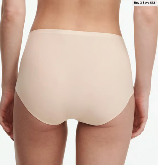Soft Stretch High Waist Brief - Nude Blush