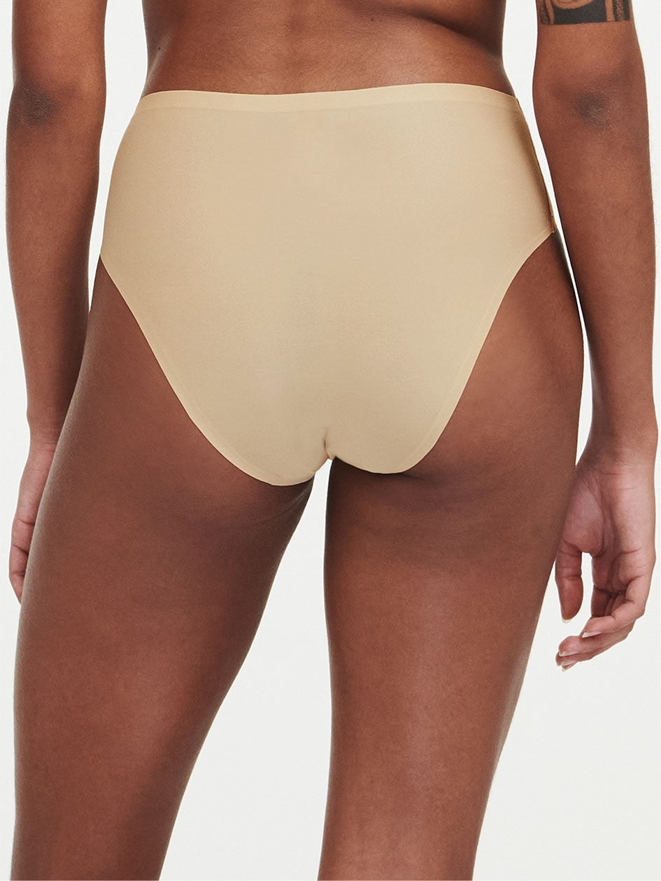 Soft Stretch High Cut Brief - Beige