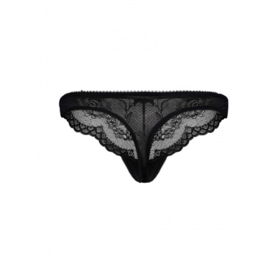 Superboost Lace Thong - Black