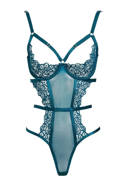 Madame XXX Bodysuit - Shady Spruce Green