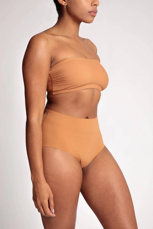 Naked High Waist Brief - Cafe au Lait