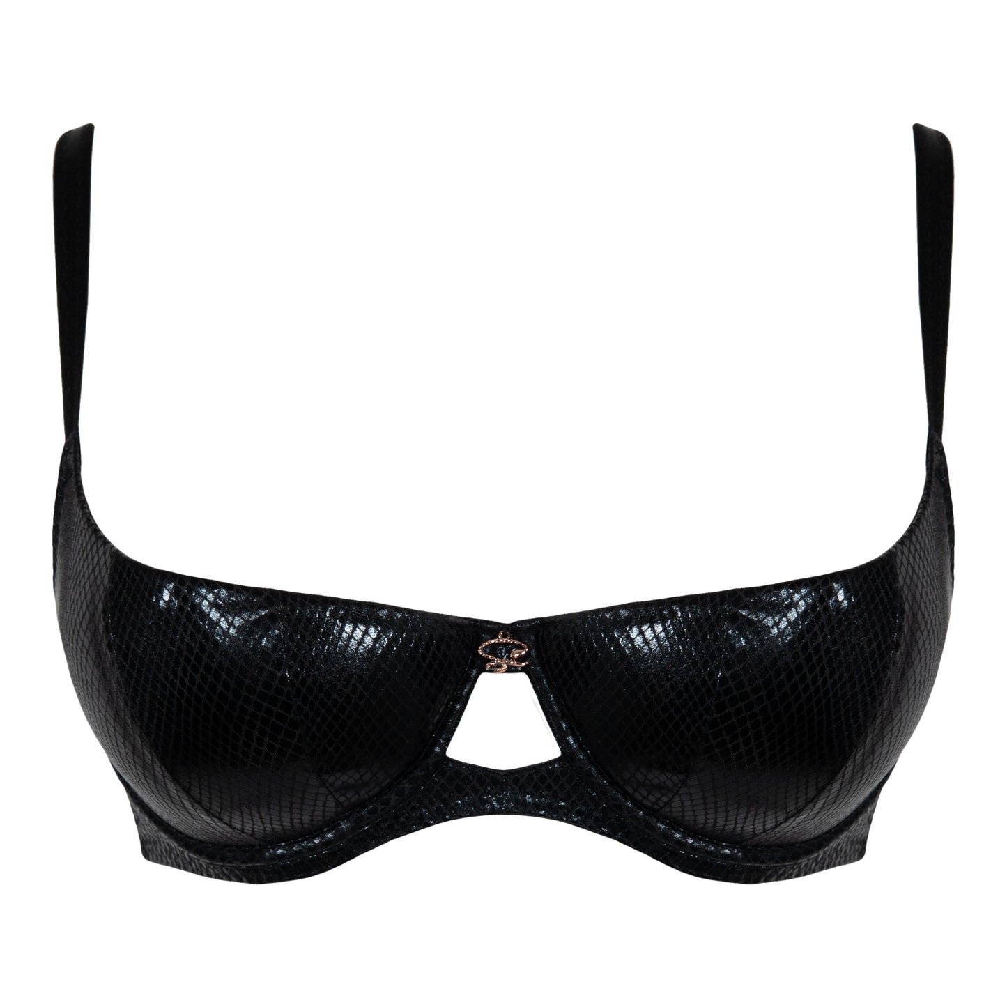 Scantilly Serpent Padded Half Cup Bra - Black