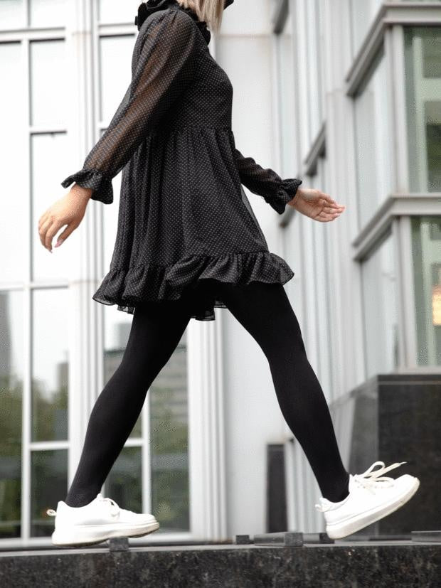 Semi-Opaque Tights - Black