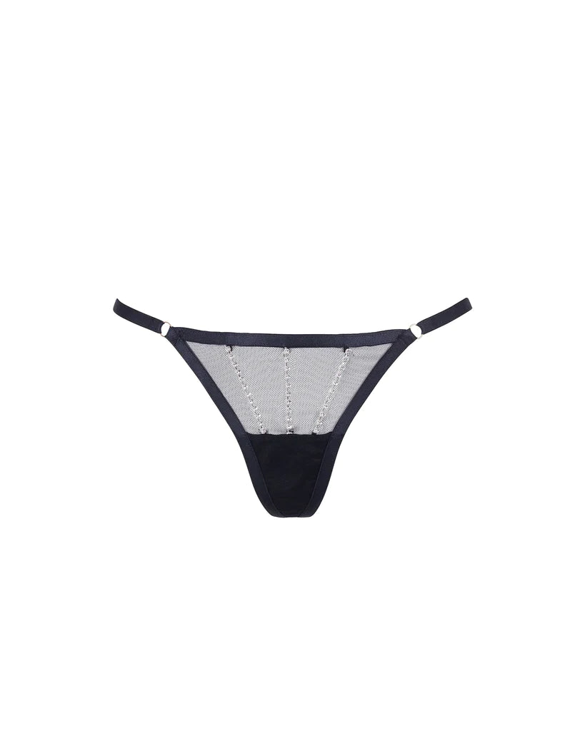 Zenn Thong - Black/Silver