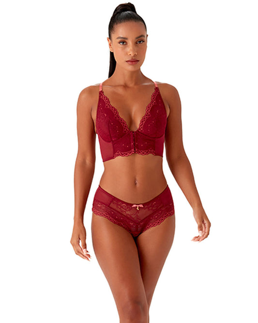 Superboost Lace Short- Cranberry