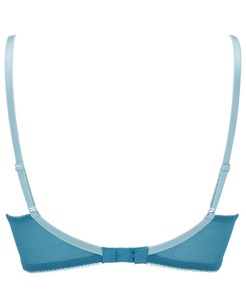 Superboost Lace Plunge Bra - Ocean Blue