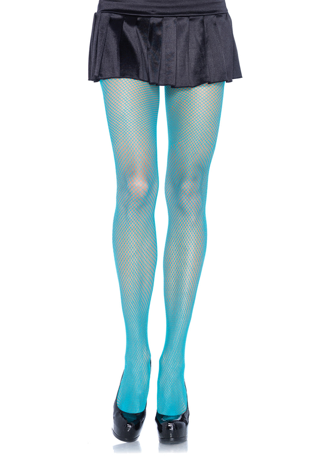 b ue fish net Leg Avenue Nylon Fishnet Pantyhose Neon Blue