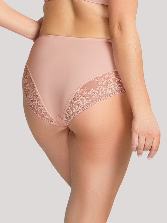 Roxie High Waist Brief - Misty Rose
