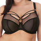 sexy sheer black bra for large cup sizes