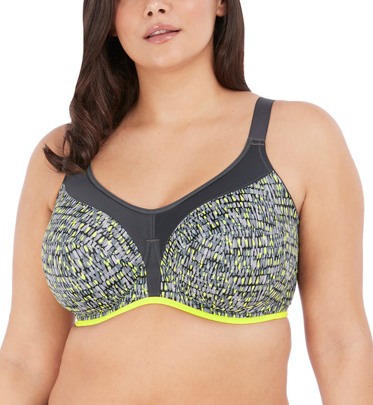 Energise Wired Sports Bra - Lime Twist
