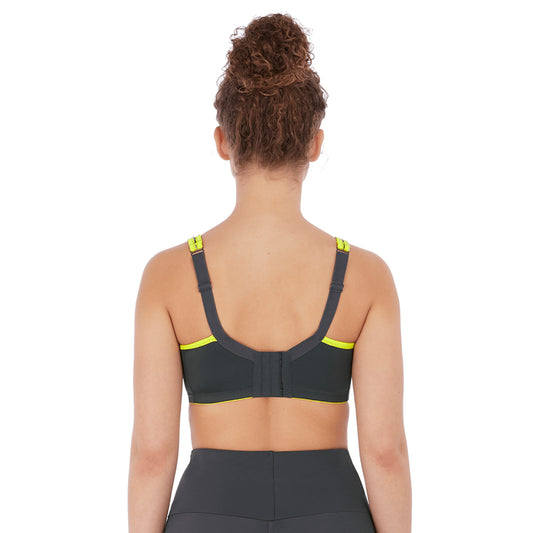 Core Wired Non-Padded Sports Bra - Lime Twist