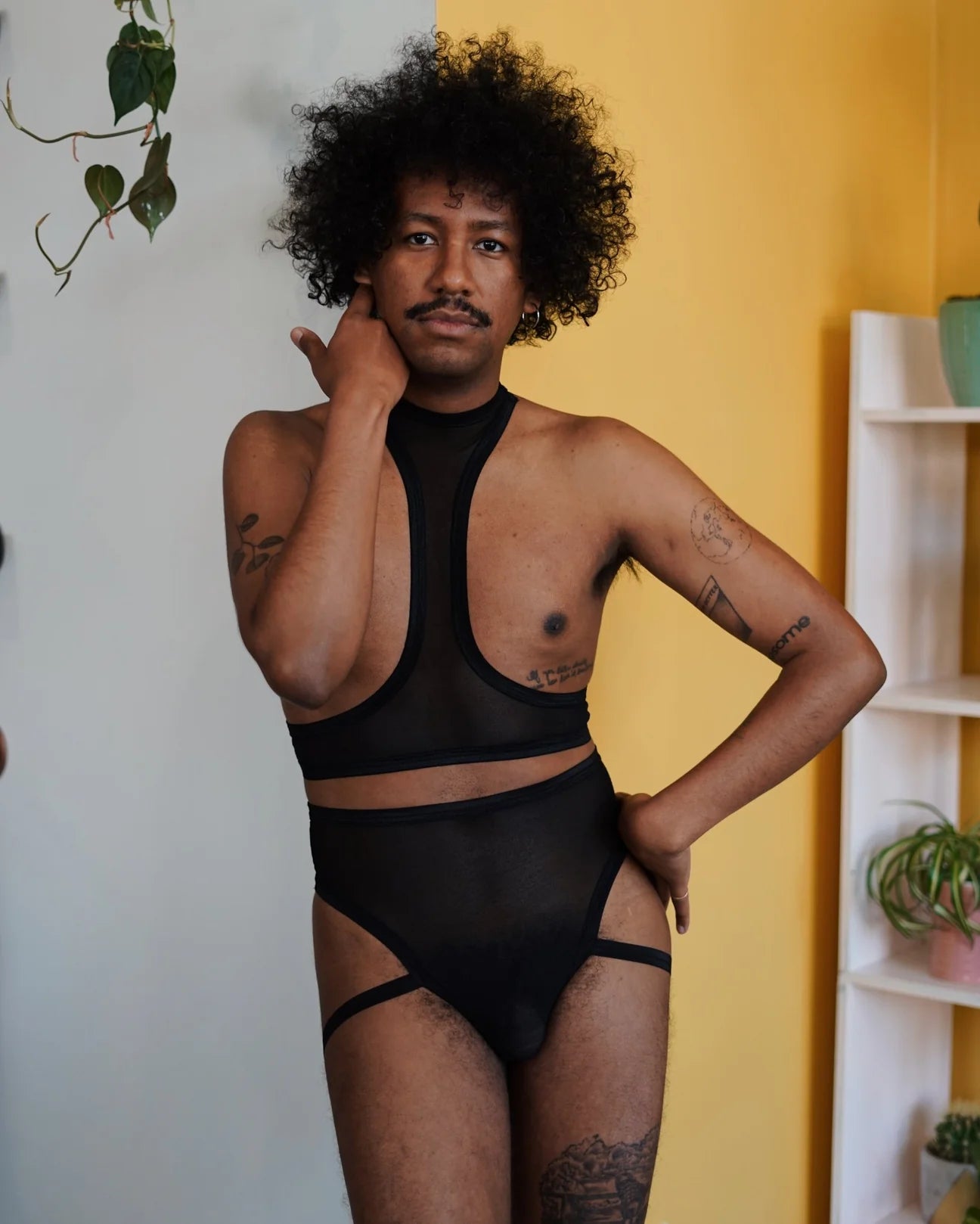 Mesh Body Harness - Black