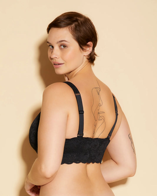 Never Say Never Super Curvy Sweetie Bralette - Black