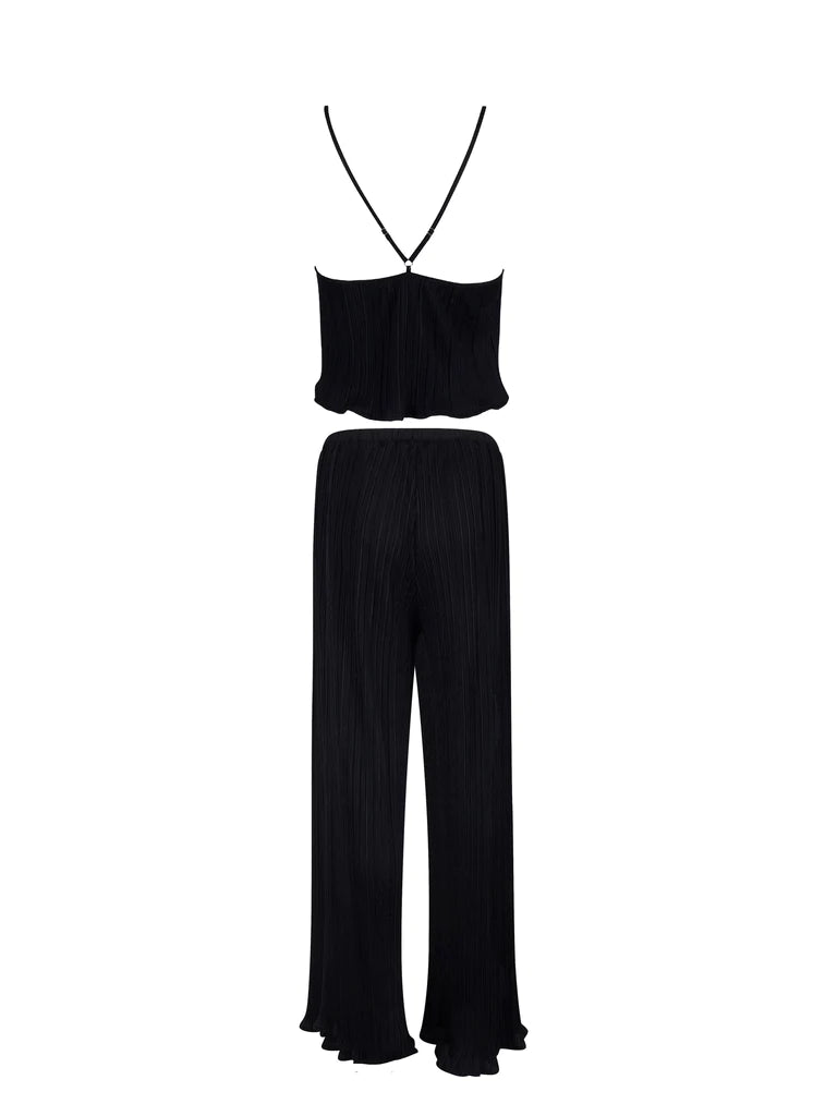 Neeson Cami and Trouser Set - Black