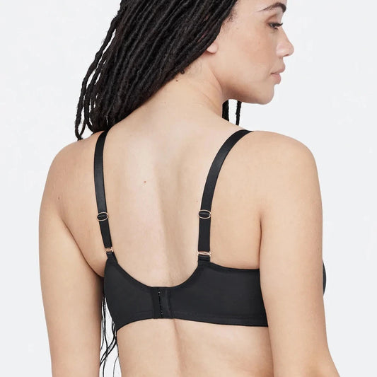 Spellbound Sheer Side Support Bra - Black